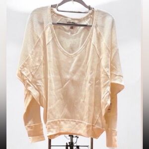 NEW! FREE PEOPLE Alabaster V-neck Thermal Top